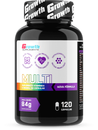 MULTIVITAMÍNICO (120 CÁPS) (NOVA FÓRMULA) - GROWTH SUPPLEMENTS